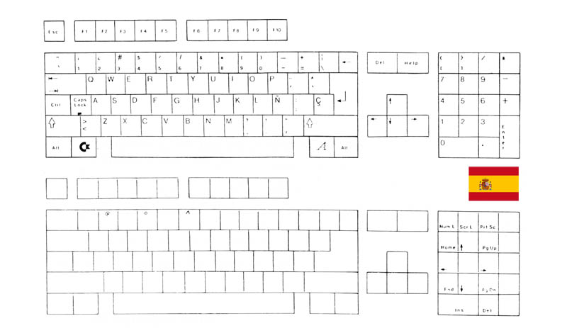 Teclado Español Amiga 500