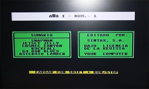 Pantalla presentación your computer 2 - Commodore