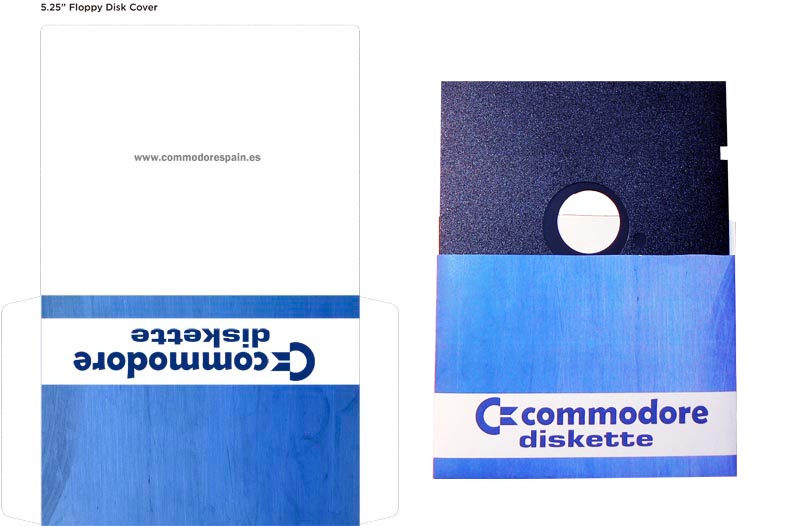 Funda Protectora Diskette 5" 1/4 - Modelo 2 Plantilla Disco 5 pulgadas - Modelo2+Diskette