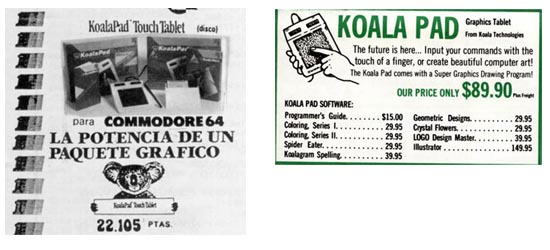 Precios KoalaPad Commodore 64