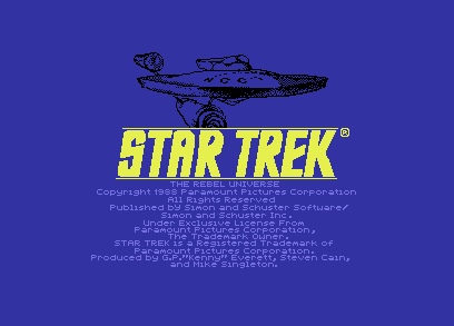 Star Trek Commodore 64