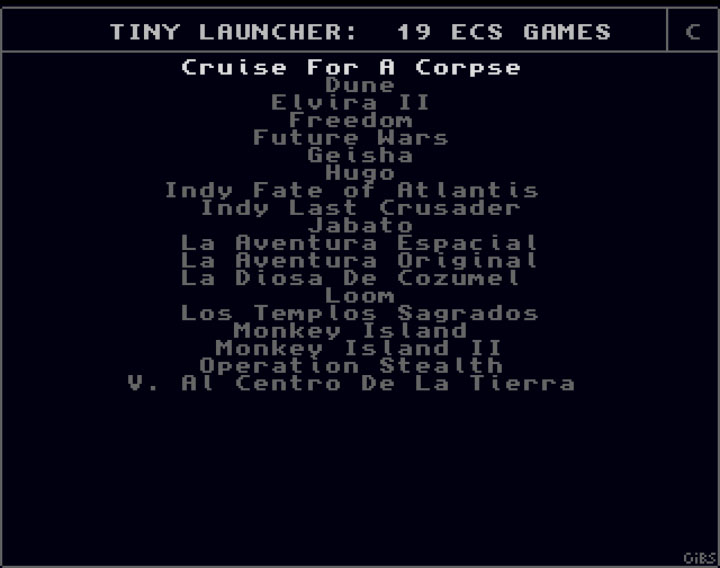 Tiny Launcher 19in1 Amiga Collection