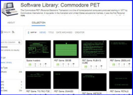 Presentación software commodore pet juegos programas